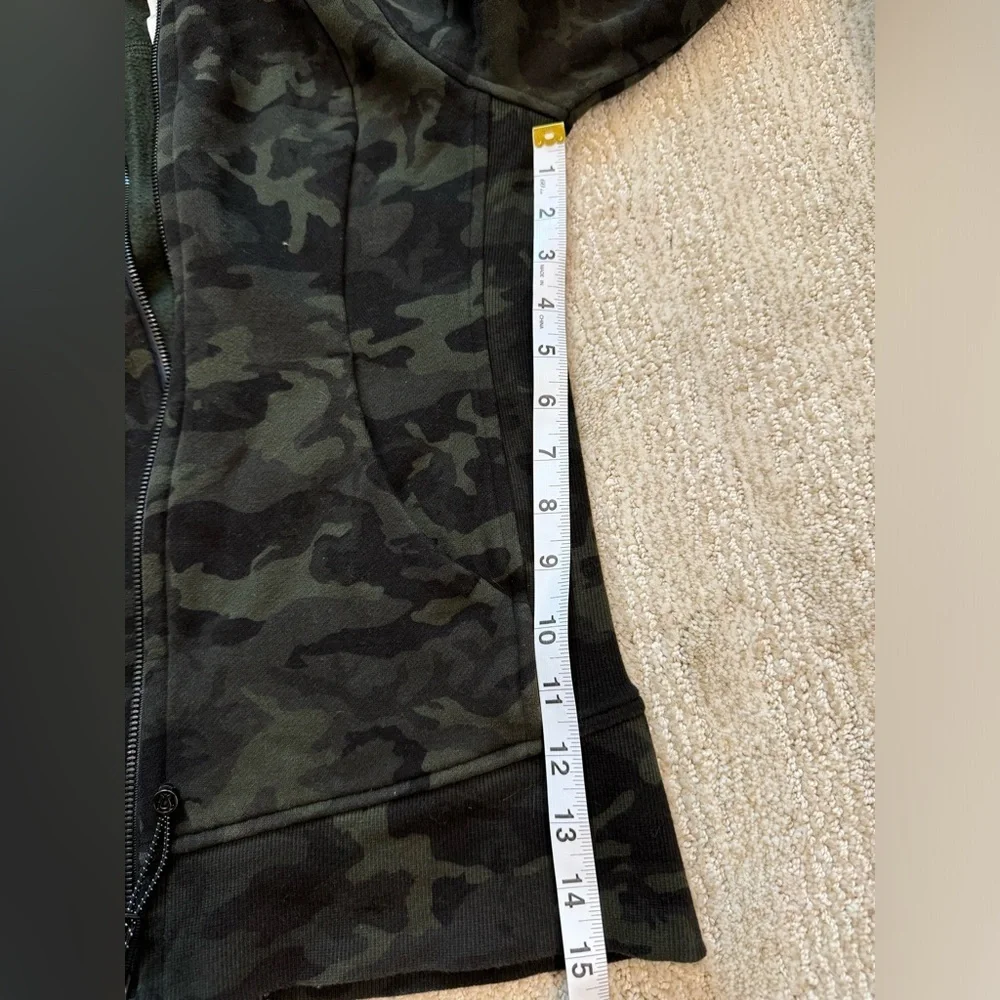 Lululemon Scuba Full-Zip Hoodie Green Camo 4